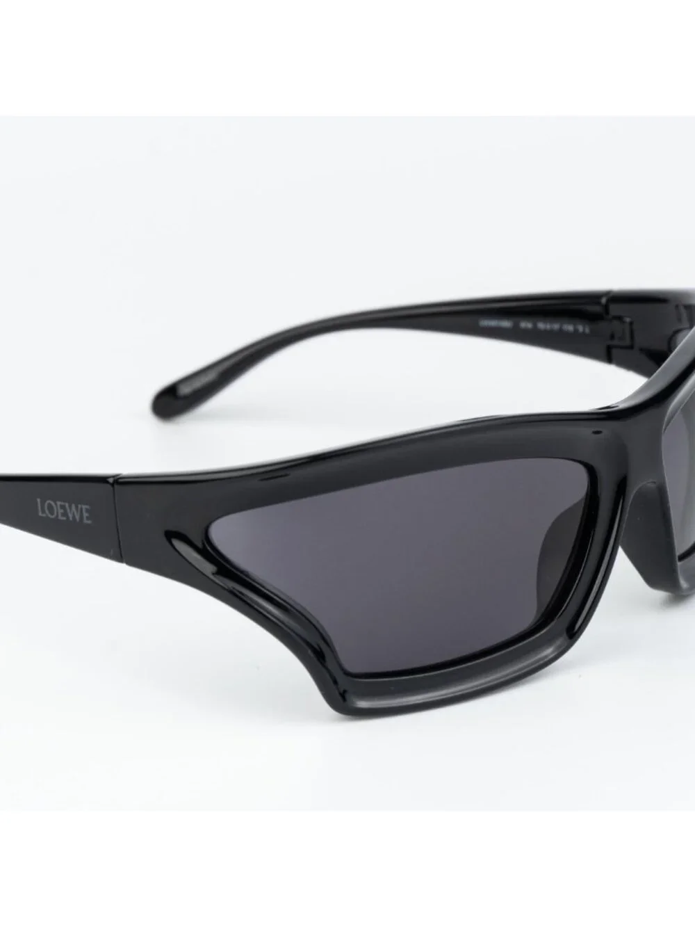 Loewe Men Sunglasses Black Smoke Wraparound LW40143U 01A NEW AUTHENTIC